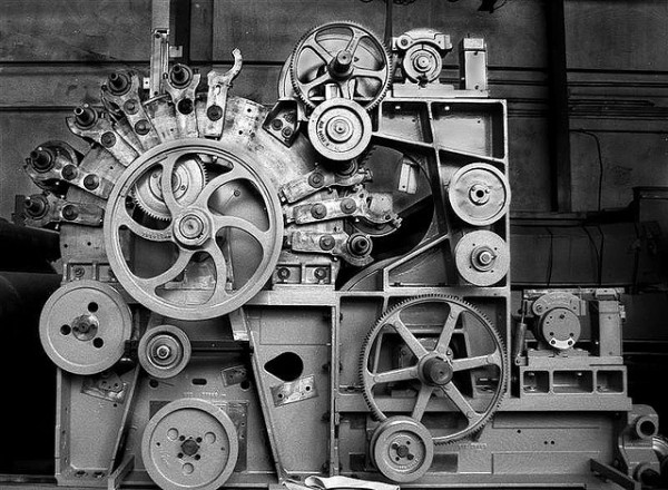 Kardiermaschine. Photograph by massenpunkt.